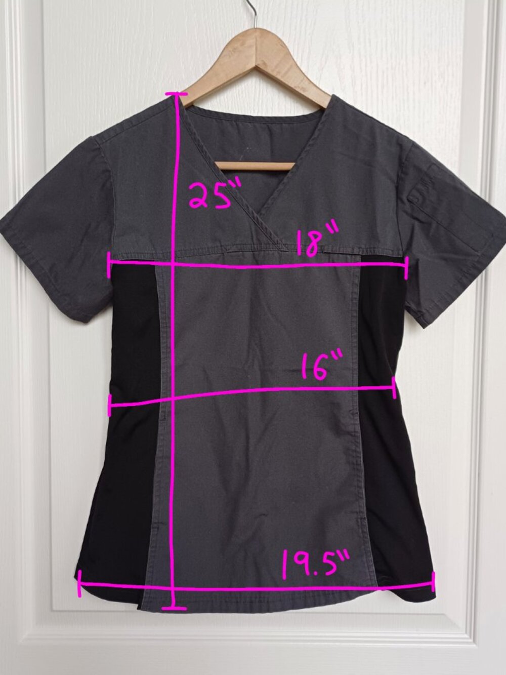 MOBB Grey Scrub Top - Picture 3 of 6